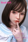 Real Girl Doll 148cm/4ft9 A-Cup Silicone Sex Doll D3 Soft Silicone head with oral function and mouth open/close function