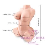 In-Stock Tantaly 4.2kg/9.26 LB Dita fair 2.0 TPE Big Breast Torso For Male 2 holes available
