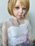 MLW doll Loli Full Silicone Sex Doll 138cm/4ft5 AA-cup #54 Alice Hard Silicone material head with normal makeup(makeup selectable)