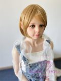 MLW doll Loli Full Silicone Sex Doll 138cm/4ft5 AA-cup #54 Alice Hard Silicone material head with normal makeup(makeup selectable)