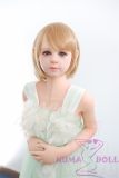 MLW doll Loli Sex Doll 126cm/4ft1 AA-cup #54 Alice Hard Silicone material head with TPE body