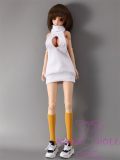 Mini doll Full Silicone 62cm/2ft big breast silicone Qiqi head body costume sexable