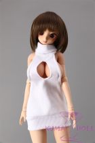 Mini doll Full Silicone 62cm/2ft big breast silicone Qiqi head body costume sexable