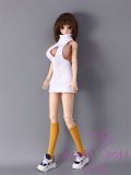 Mini doll Full Silicone 62cm/2ft big breast silicone Qiqi head body costume sexable