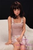 MLW doll Loli Sex Doll TPE 138cm/4ft5 B-cup #18 Haruki Hard Silicone head with normal makeup(makeup selectable)