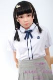 MLW doll Loli Sex Doll 138cm/4ft5 AA-cup #53 Sana Hard Silicone material head with normal face makeup(makeup selectable)