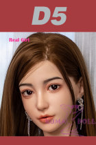 Real Girl head only D5 soft Silicone head M16 bolt Craftsman make selectable