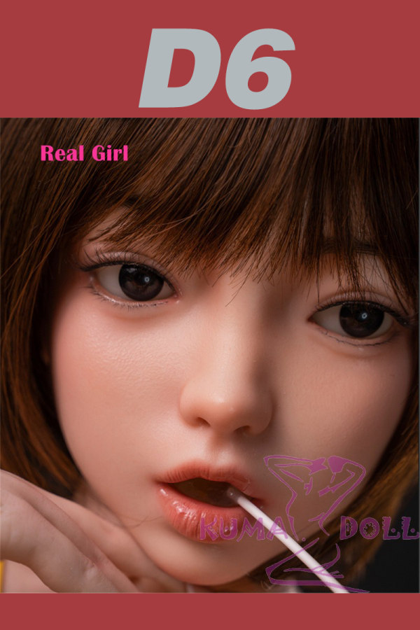 Real Girl head only D6 soft Silicone head M16 bolt Craftsman make selectable