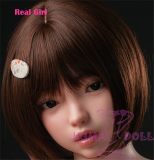 Real Girl head only D6 soft Silicone head M16 bolt Craftsman make selectable