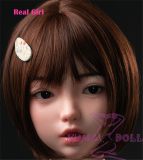 Real Girl head only D6 soft Silicone head M16 bolt Craftsman make selectable