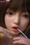 Real Girl Doll 148cm/4ft9 A-Cup Silicone Sex Doll D6 Soft Silicone head with oral function and mouth open/close function