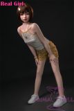 Real Girl Doll 148cm/4ft9 A-Cup Silicone Sex Doll D6 Soft Silicone head with oral function and mouth open/close function