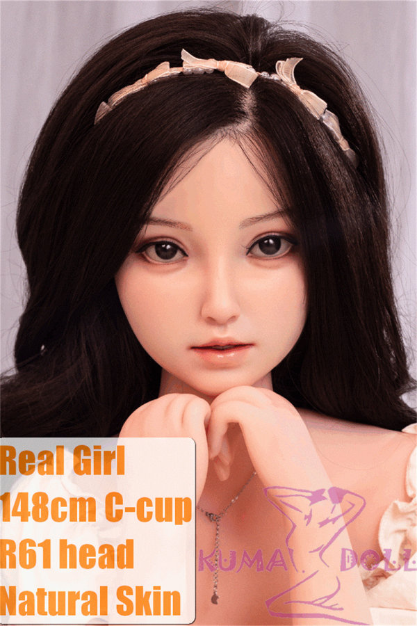 Real Girl Doll 148cm/4ft9 C-Cup TPE Sex Doll R61 head with implanted hair