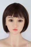 MLW doll Loli Sex Doll 126cm/4ft1 AA-cup Haruki silicone head with TPE material body+head+makeup selectable
