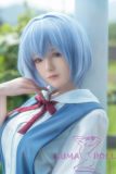 Game Lady Full silicone 156cm/5ft1 E-cup Anime No.3 Rei Ayanami from Neon Genesis Evangelion (EVA )soft silicone version with realistic makeup