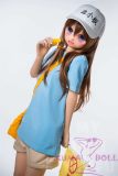 MLW doll Loli Sex Doll 126cm/4ft1 AA-cup Haruki silicone head with TPE material body+head+makeup selectable