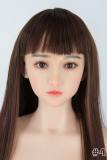 MLW doll Loli Sex Doll 126cm/4ft1 AA-cup Haruki silicone head with TPE material body+head+makeup selectable