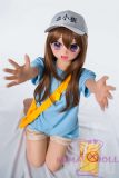 MLW doll Loli Sex Doll 126cm/4ft1 AA-cup Haruki silicone head with TPE material body+head+makeup selectable