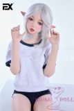 EXDOLL 145cm/4ft8 C-cup  #11 Kunyomi head with normal Face Makeup Utopia Series Full Silicone Sex Doll 3 bodies selectable