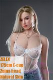 ZELEX Full silicone sex doll 175cm E-cup #GE111_1 Zeina head with movable jaw Natural Skin