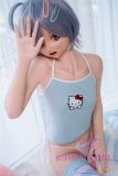 Real Girl Doll 148cm/4ft9 A-Cup Silicone Sex Doll Anime #1 head Soft Silicone head