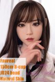 FANREAL 158 cm/5ft2 B-Cup F8 Qian Head Full Size Lifelike Silicone Sex Doll - JK
