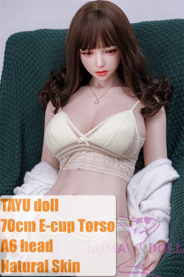 Tayu Doll Full Silicone Sex Doll 70cm/2ft9 E-cup 18kg Torso with #A6 Head with normal face makeup and M16 bolt