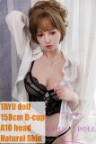 Tayu Doll Full Silicone Sex Doll 158cm/5ft2 D-cup 25kg with #A10 Head with normal face makeup and M16 bolt