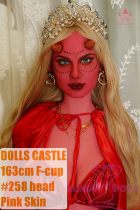 Dolls Castle 163cm F-cup Sex Doll with #258 Scarlett Head TPE Material Pink Skin