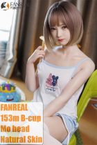 FANREAL 153 cm/5ft B-Cup F8 Mo Head Full Size Lifelike Silicone Sex Doll