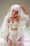MLW M1 head  Mini Doll 60cm High-grade silicone material love doll normal breast  mini doll sexable Tanned skin