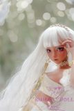 MLW M1 head  Mini Doll 60cm High-grade silicone material love doll normal breast  mini doll sexable Tanned skin
