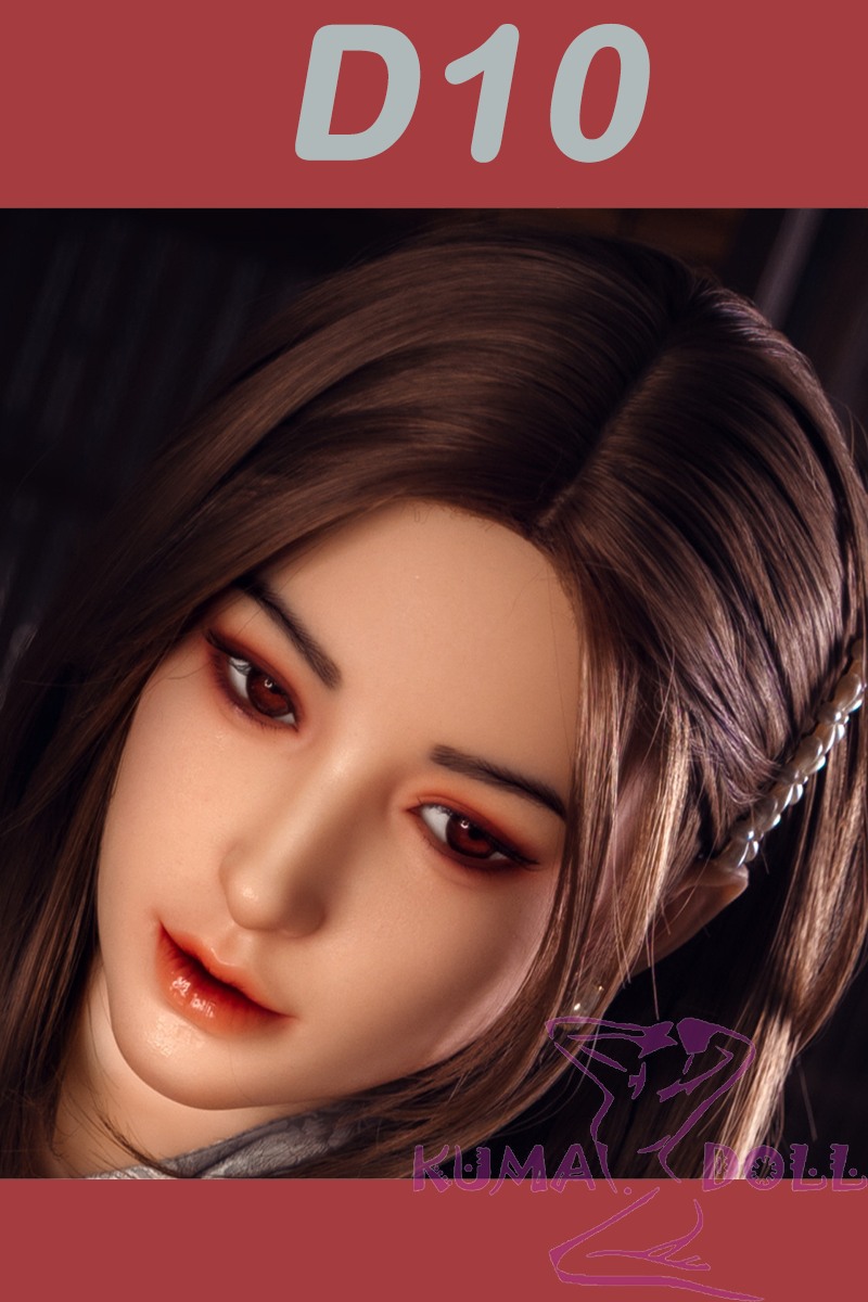 Real Girl head only D10 soft Silicone head M16 bolt Craftsman make selectable