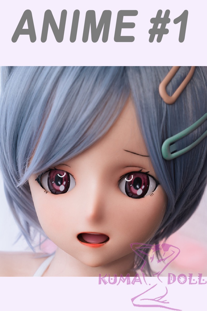 Real Girl head only Anime #1 soft Silicone head M16 bolt Craftsman make selectable