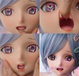 Real Girl head only Anime #1 soft Silicone head M16 bolt Craftsman make selectable