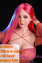Cosdoll Sex doll 170cm/5ft6 Large Breast O-cup #35 head selectable head material and body height