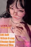 SHEDOLL Lolita type 158cm/5ft2 normal breast ChuYue head love doll body material customizable pink shirt