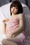Real Girl Doll 148cm/4ft9 A-Cup Silicone Sex Doll D3 Soft Silicone head with oral function and mouth open/close function