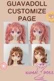 Guavadoll Head Customize Page Cute Anime Head Suit For 132cm-150cm Natural Skin Body