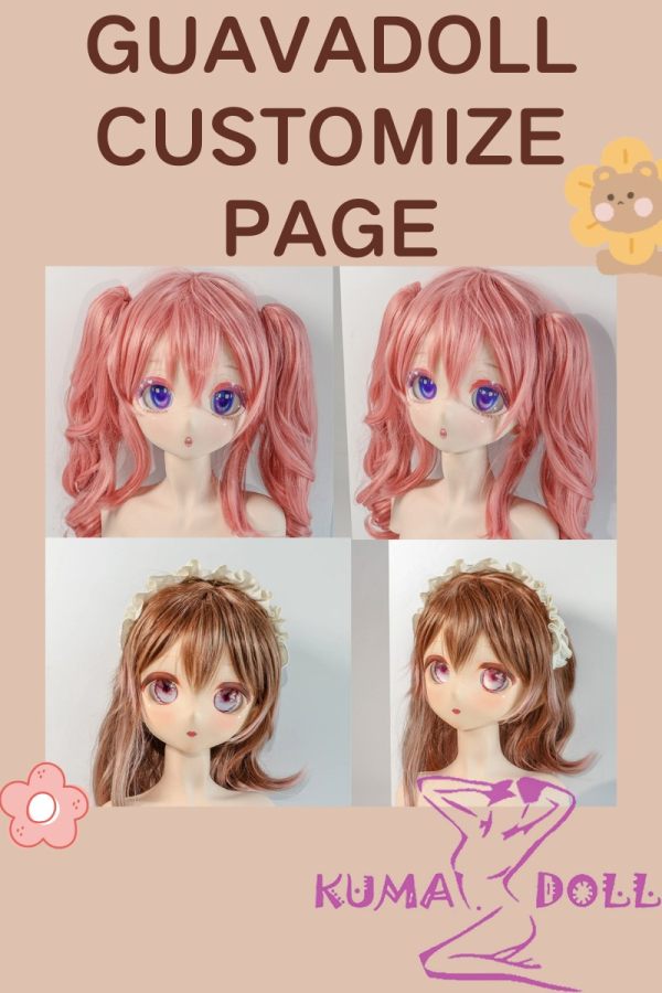 Guavadoll Head Customize Page Cute Anime Head Suit For 132cm-150cm Natural Skin Body