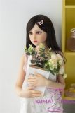 AXB Doll TPE Material Love Doll 140cm/4ft6 C-cup with Head TD45 with realistic body makeup flower