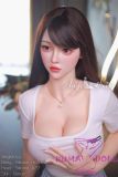Angelkiss 160cm D-cup #LS27 head full silicone realistic sex doll white T shirt