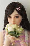 AXB Doll TPE Material Love Doll 140cm/4ft6 C-cup with Head TD45 with realistic body makeup flower