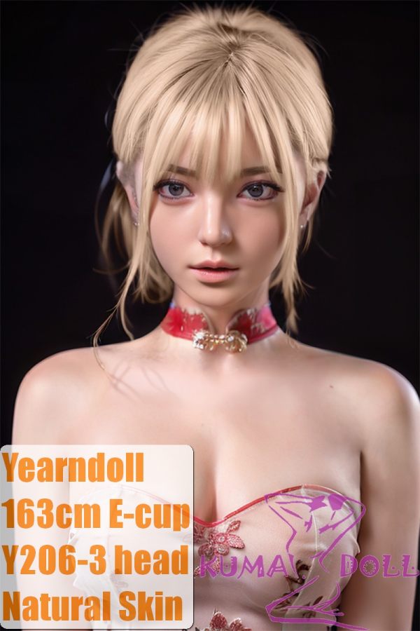 Yearndoll Y206-3 head 163cm E-cup【Premium Version】 latest work with mouth open/close function silicone head life-size sex doll