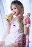 MLW doll Loli Sex Doll 148cm/4ft8 B-cup #24 Rena Soft Silicone material head with movable jaw and realistic oral structure