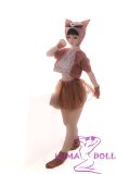 Full Silicone AIO Sanhui Doll 125cm E-cup #11 head with seamless cute kitty costume