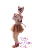 Full Silicone AIO Sanhui Doll 125cm E-cup #11 head with seamless cute kitty costume