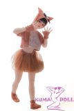 Full Silicone AIO Sanhui Doll 125cm E-cup #11 head with seamless cute kitty costume