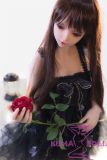 Full Silicone AIO Sanhui Doll 125cm E-cup #11 head with seamess black dress