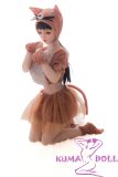 Full Silicone AIO Sanhui Doll 125cm E-cup #11 head with seamless cute kitty costume